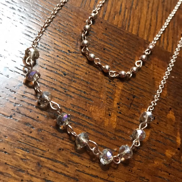 Jewelry - Double Layer Rose Gold Necklace